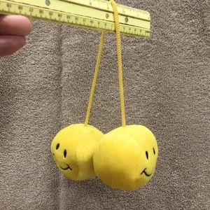 Rear View Mirror Smiling Face Hanger